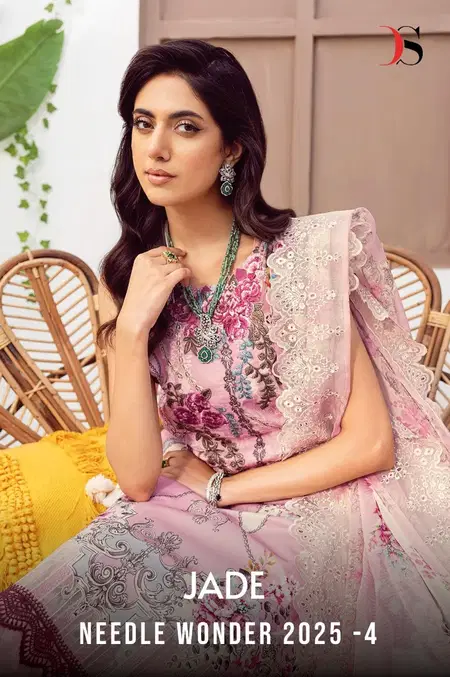Jade Needle Wonder 25 Vol 4 By Deepsy Cotton Dupatta Pakistani Suits Suppliers In India